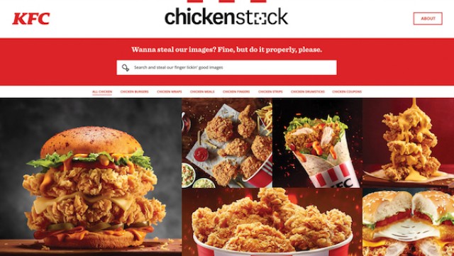 KFC Opens &lsquo;ChickenStock&rsquo; Image Library For Others To Steal Its Photos, For Free - DesignTAXI.com