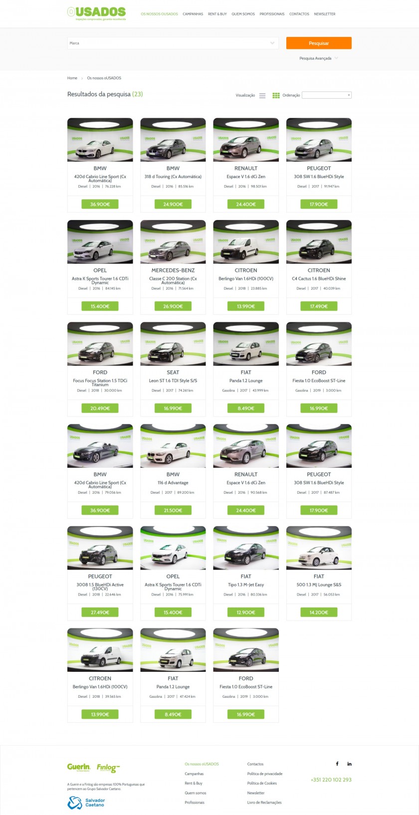 OUSADOS - carros em 2&ordf; m&atilde;o da Guerin