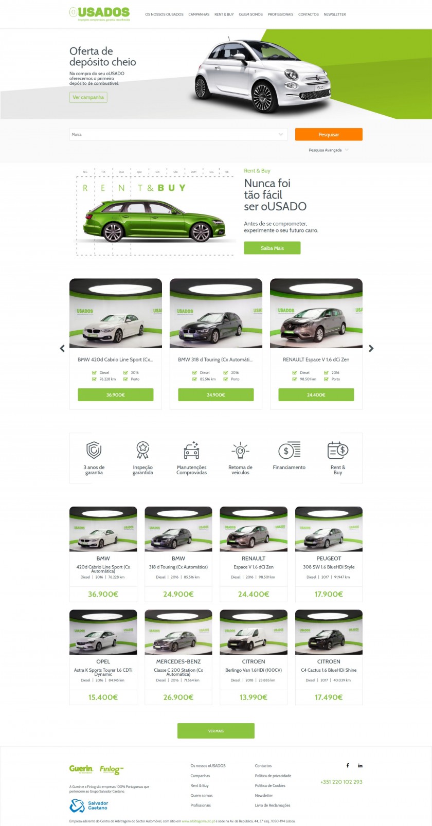 OUSADOS - carros em 2&ordf; m&atilde;o da Guerin